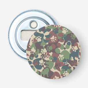 Dog Camouflage Pattern Bottle Opener