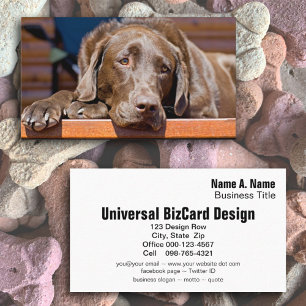 Dog Care Business Chocolate Labrador Retriever Card