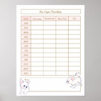 Dog Care Checklist Log - White Chihuahua Puppy