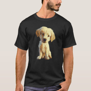 Dog Caricature  Golden Retriever Puppy  Puppies  D T-Shirt