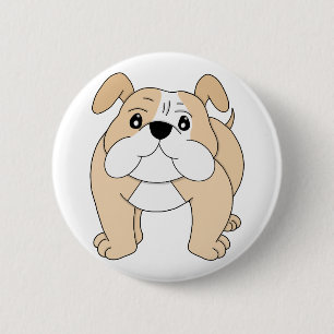 Dog Cartoon Amazing Bulldog 6 Cm Round Badge