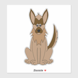 Dog Cartoon Amazing German Shepherd