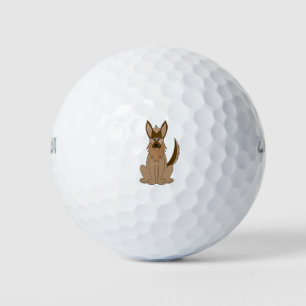 Dog Cartoon Amazing German Shepherd Golf Balls
