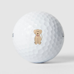 Dog Cartoon Amazing Labrador Retriever Golf Balls