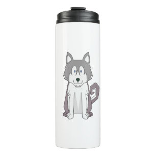 Dog Cartoon Amazing Siberian Husky Thermal Tumbler