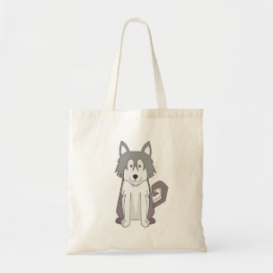 Dog Cartoon Amazing Siberian Husky Tote Bag