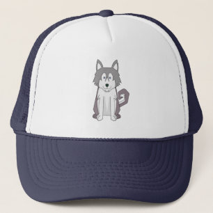 Dog Cartoon Amazing Siberian Husky Trucker Hat
