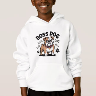 dog, cartoon, bulldog, boss dog, paw printsT-Shirt
