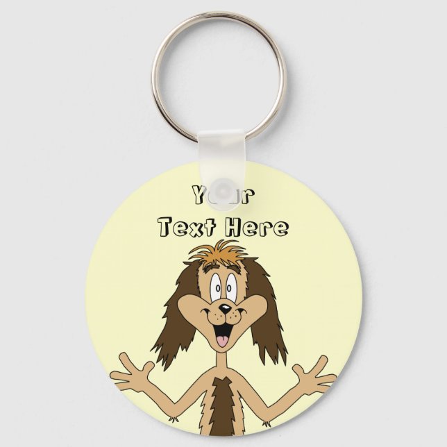 Dog Cartoon Key Ring (Front)
