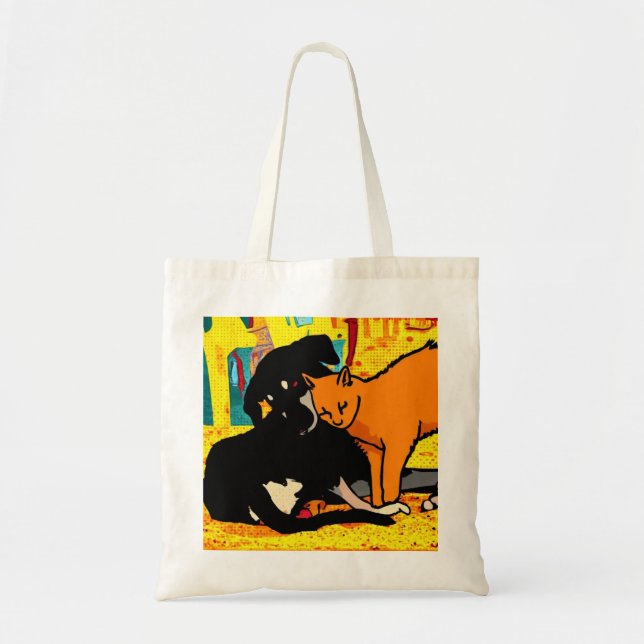 Dog, Cat, Animals Tote Bag (Front)