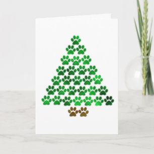 Dog / Cat Christmas Tree Holiday Card
