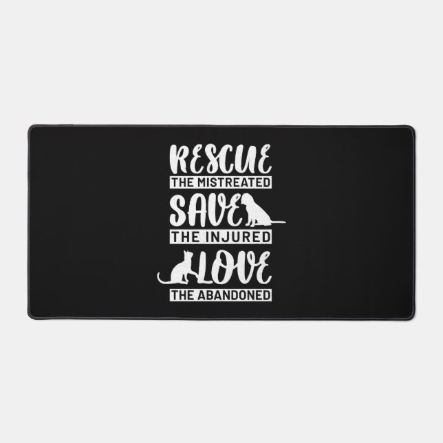 Dog Cat Desk Mat (Front)