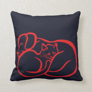 Dog & Cat - Friendship cousion by Craftiespot Cushion
