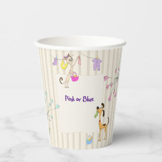 Dog & Cat Gender Reveal Paper Cups