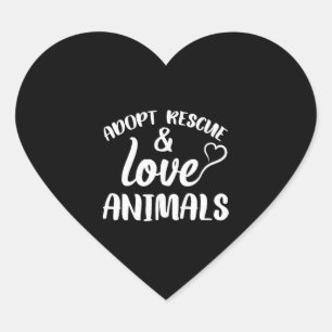 Dog Cat  Heart Sticker
