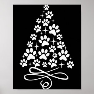 Dog Cat Paw Print On Christmas Tree For Men Women