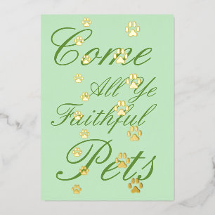 Dog & Cat Paw Prints Pet Friendly Custom Green