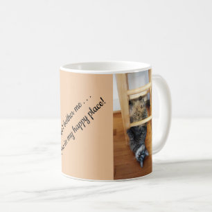 Dog Cat Pet Don't Bother Me Happy Place Photo Coffee Mug