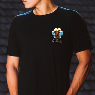 Dog Cat Pet Paw Photo & Name T-Shirt