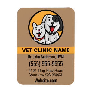 Dog Cat Pets Photo Magnet