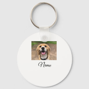 Dog cat photo add pet name cu custom personalised key ring