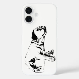 Dog & Cat Resting Together Monochrome Case
