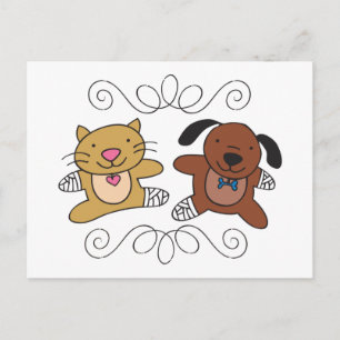 Dog & Cat Vet Postcard