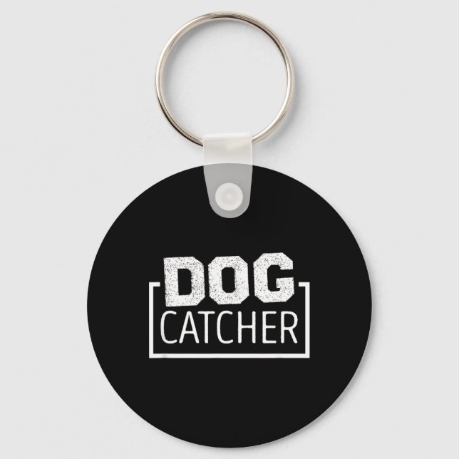 Dog Catcher Halloween Costume Key Ring (Front)