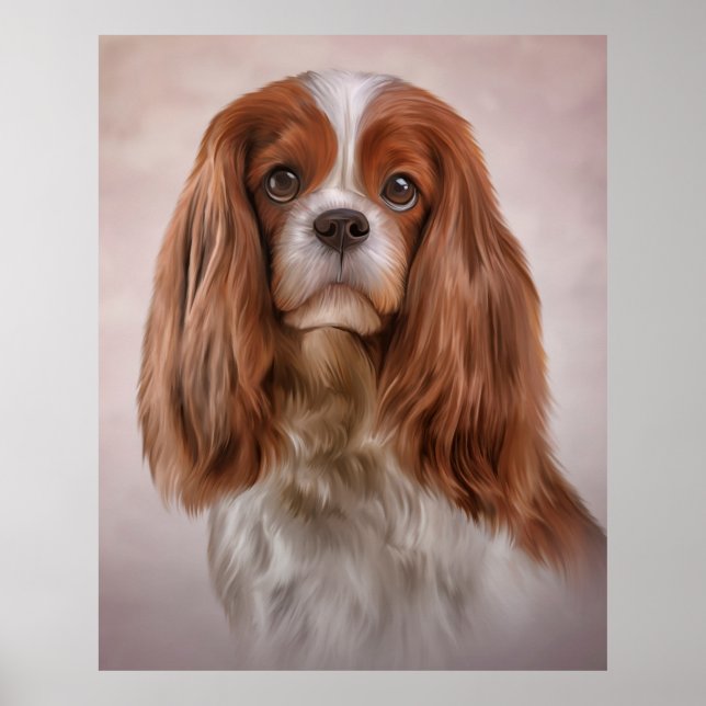 Dog Cavalier King Charles Spaniel Jigsaw Puzzle Poster (Front)