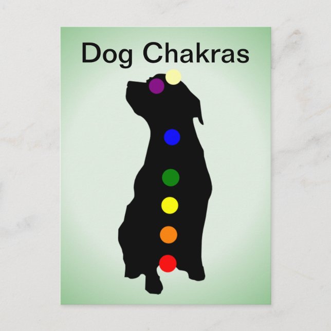 Dog Chakras postcard (Front)
