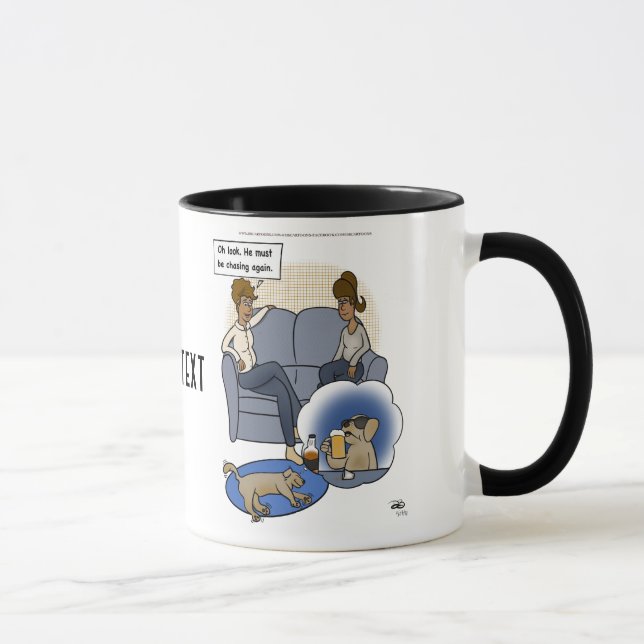 Dog Chasing Dream Mug (Right)