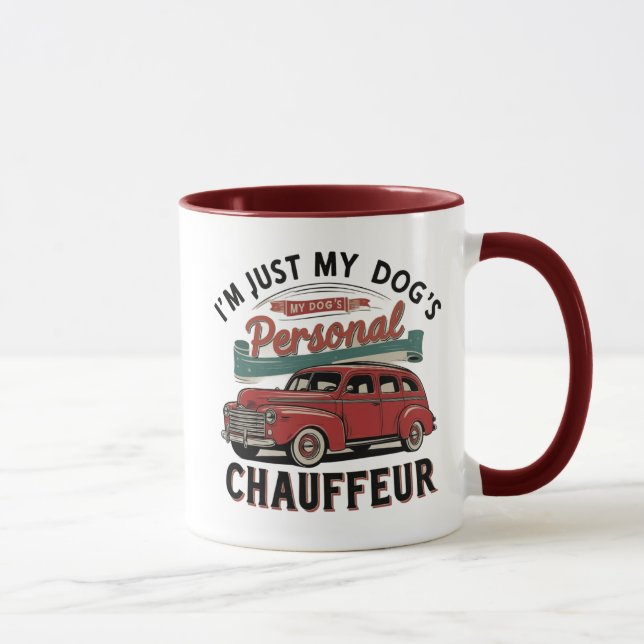 Dog Chauffeur Mug (Right)