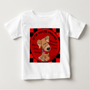 Dog Chequered Board-Your Move Baby T-Shirt