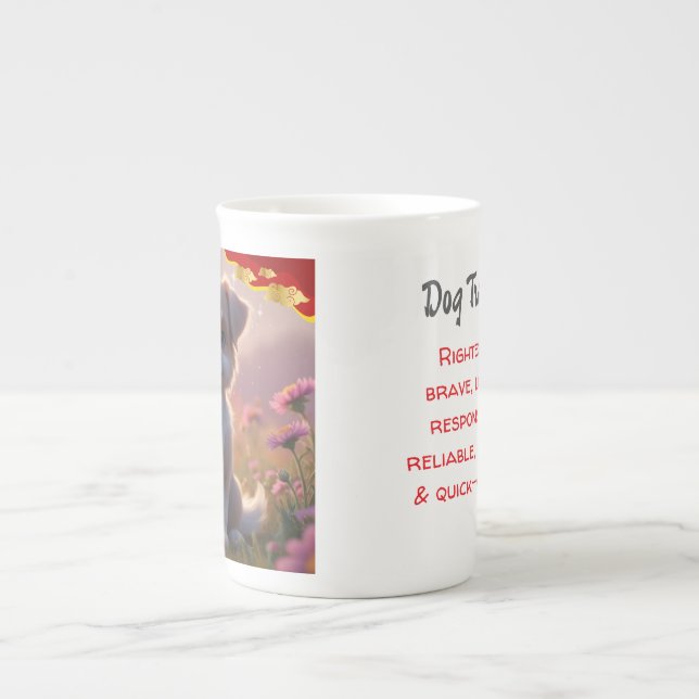 Dog - Chinese lZodiac  Bone China Mug (Front)