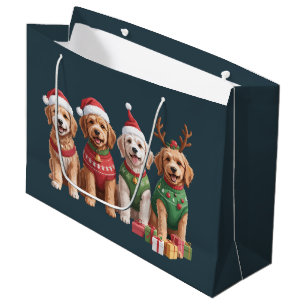 Dog Christmas Goldendoodle Christmas Dog Lover Large Gift Bag