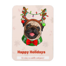 Dog Christmas Greeting Portrait Card