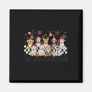 Dog Christmas Merry Woofmas Dog Lover New Year Magnet