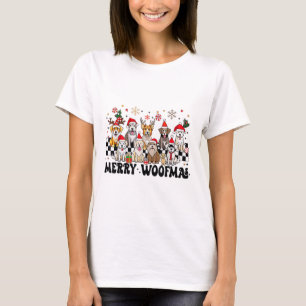 Dog Christmas Merry Woofmas Dog Lover New Year  T-Shirt