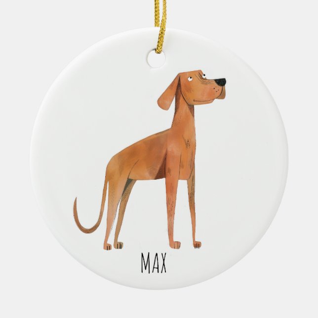 Dog Christmas Ornament  (Front)