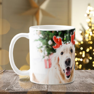 Dog Christmas Photo Happy Pawlidays Coffee Mug
