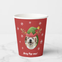 Dog Christmas Photos w/ Elf Reindeer Antler Hats