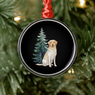 Dog Christmas Tree Party Dog Lover Xmas Metal Ornament