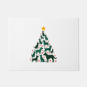 Dog Christmas Tree Shirt - Dog Christmas (1) Doormat
