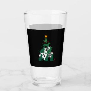 Dog Christmas Tree Shirt - Dog Christmas (2) Glass
