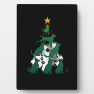 Dog Christmas Tree Shirt - Dog Christmas (2) Plaque
