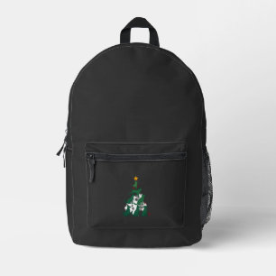 Dog Christmas Tree Shirt - Dog Christmas (2) Printed Backpack