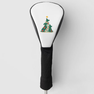 Dog Christmas Tree Shirt - Dog Christmas (3) Golf Head Cover
