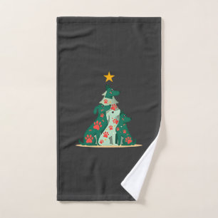 Dog Christmas Tree Shirt - Dog Christmas (3) Hand Towel