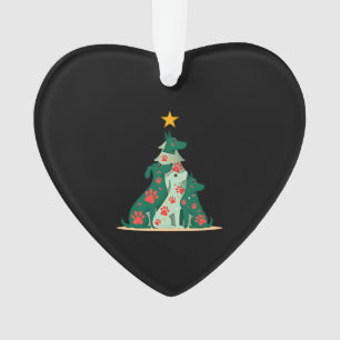 Dog Christmas Tree Shirt - Dog Christmas (3) Ornament