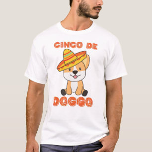 Dog Cinco De Doggo Mexican Sombrero Corgi T-Shirt